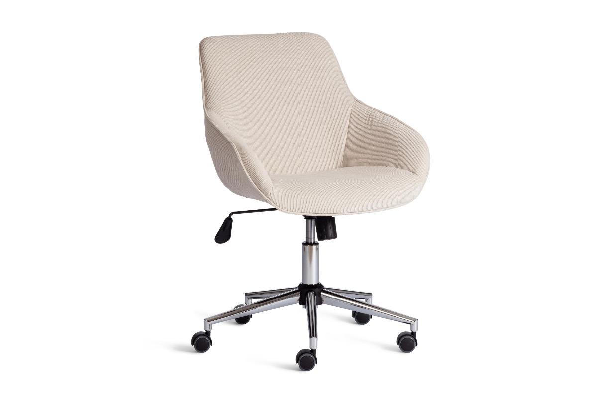Кресло офисное для оператора Dublin вельвет молочный
